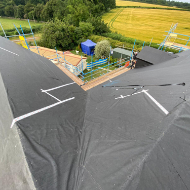 New Panel Roof in the English Countryside